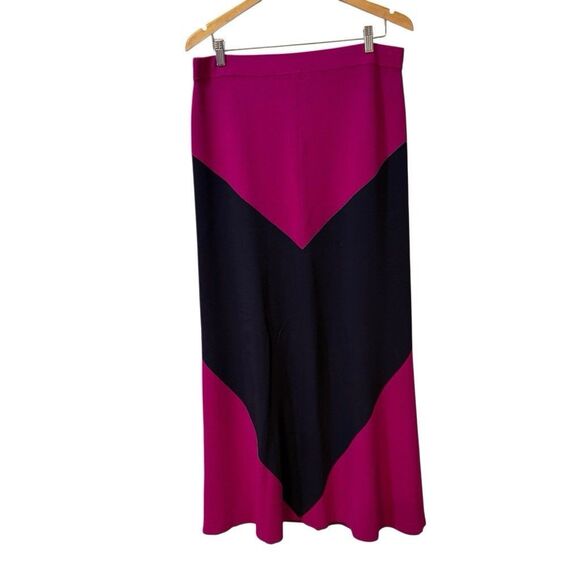 Multi Geometric Knit Maxi Skirt Oversized Sweater Set Size Large Boho Lagenlook - Picture 8 of 16